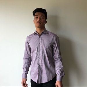 Hugo Boss Purple Dress Shirt